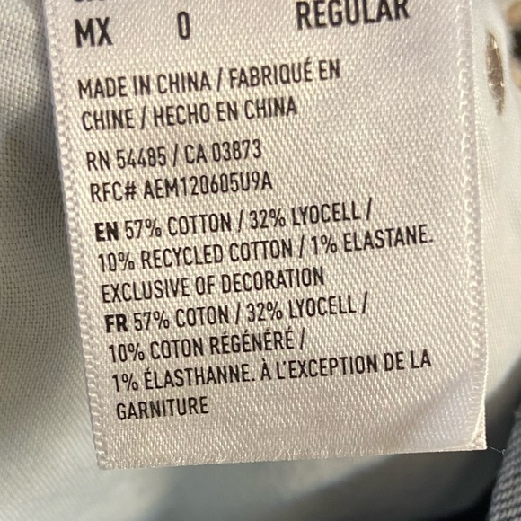 American eagle jeans light wash super high rise straight leg 25 W‎ NWT - Picture 8 of 8